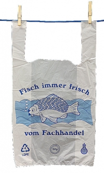 Hemdchen Tragetasche 48 cm M.D  Fischmotiv
